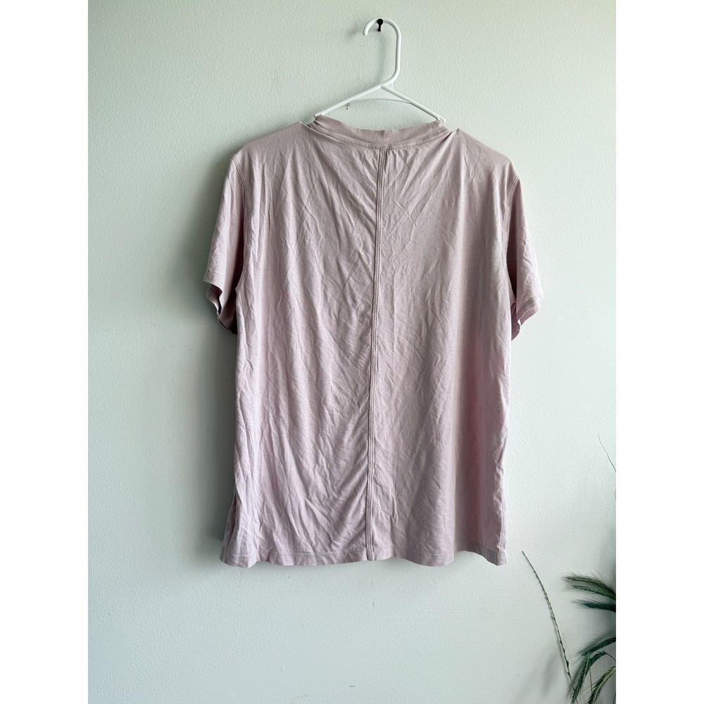 Lululemon Love Crew Short Sleeve T-Shirt Pink Pima Cotton SeaCell Size 6